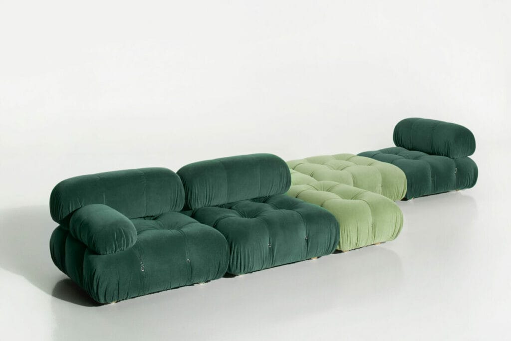 Camaleonda green module, Mario Bellini design
