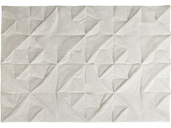 Geo Carved: origami rug by Ella Doran
