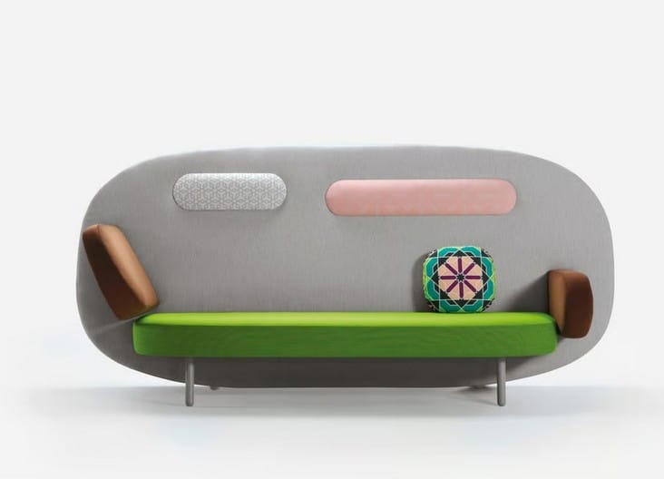 Float Karim Rashid Sancal modular sofa futuristic removable headrests statement design