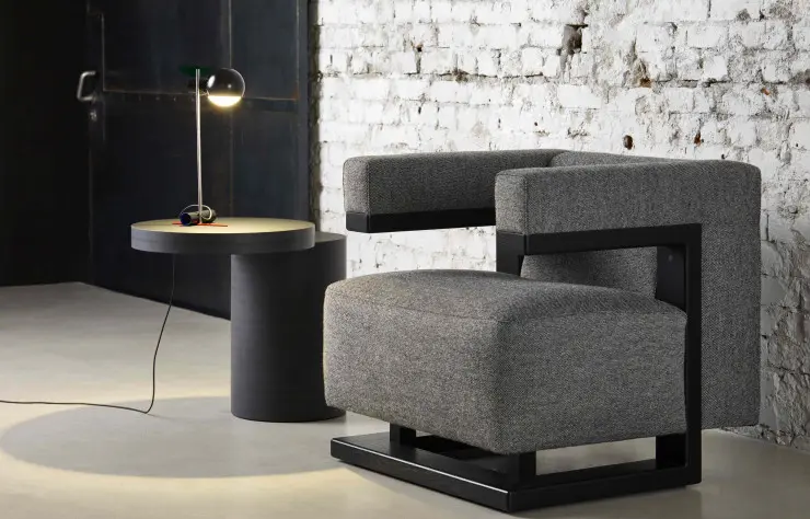 F51 armchair by Walter Gropius from 1920, first furniture creation by the Bauhaus founder