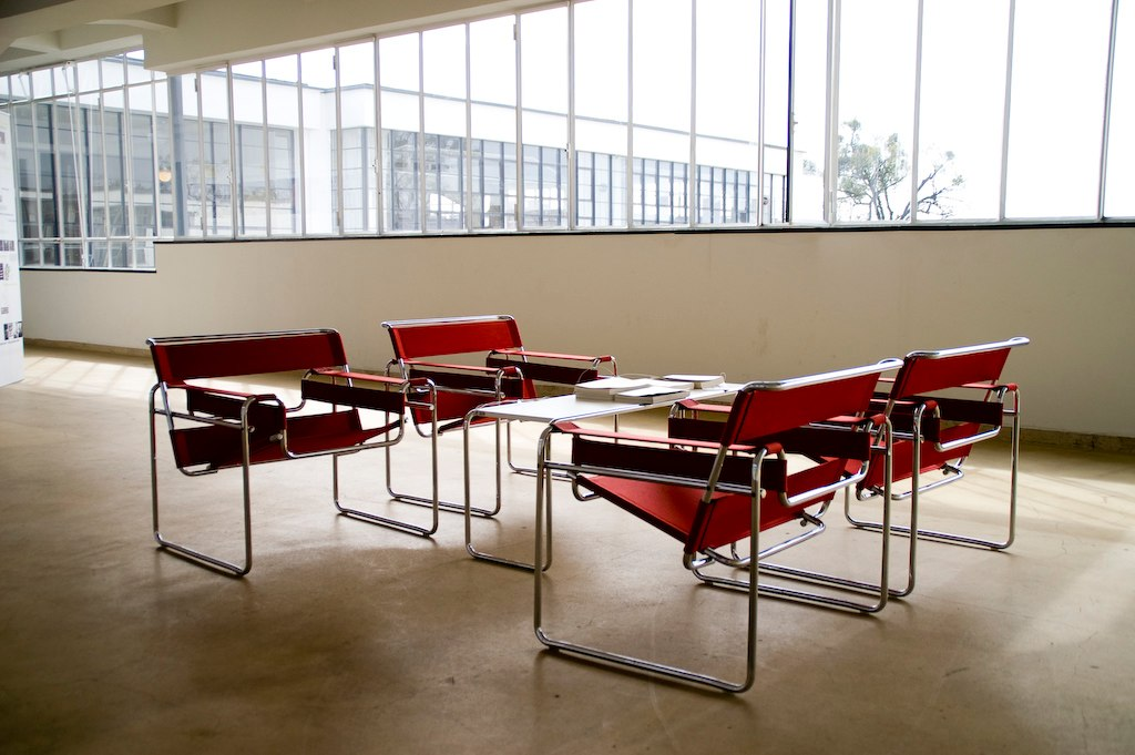 Wassily chairs in the Bauhaus Dessau hall, photo from 2008 by Kai Seidler