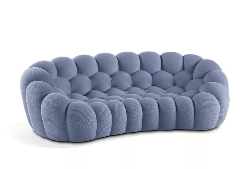 Bubble sofa Sacha Lakic Roche Bobois techno stretch velvet pop design luxury