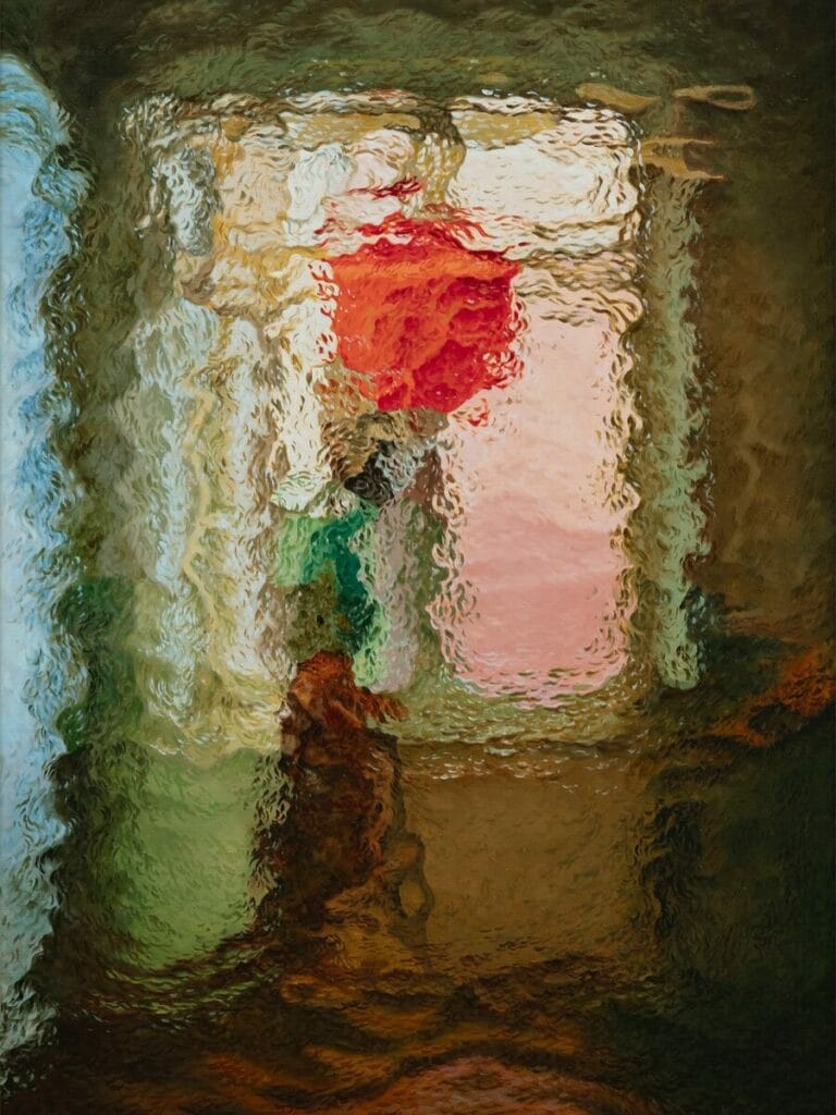 Blurred window painting by Diango Hernández
