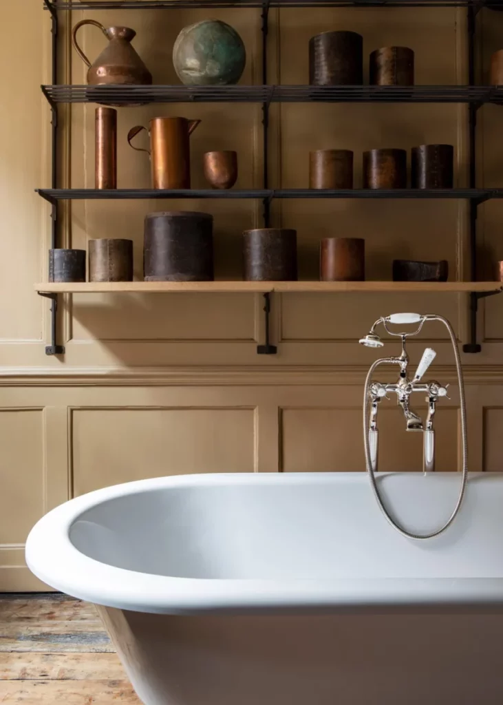 lefroy brooks ashcombe double ended bathtub in silver nickel finish, 1900 classic collection.