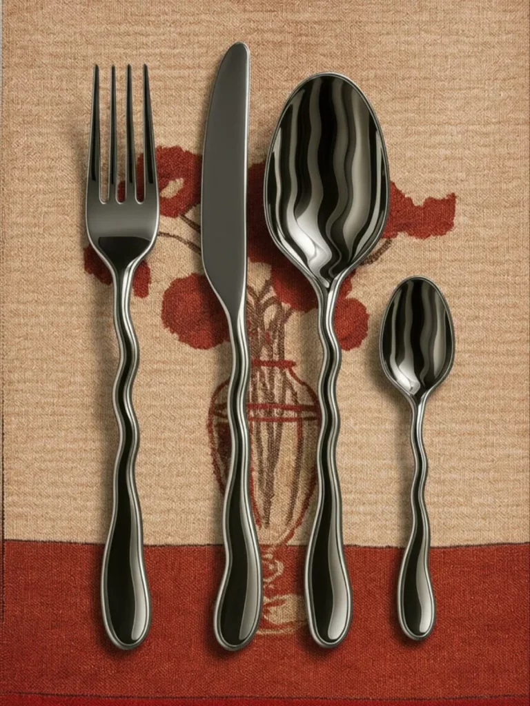 Wave design cutlery by Diango Hernández
