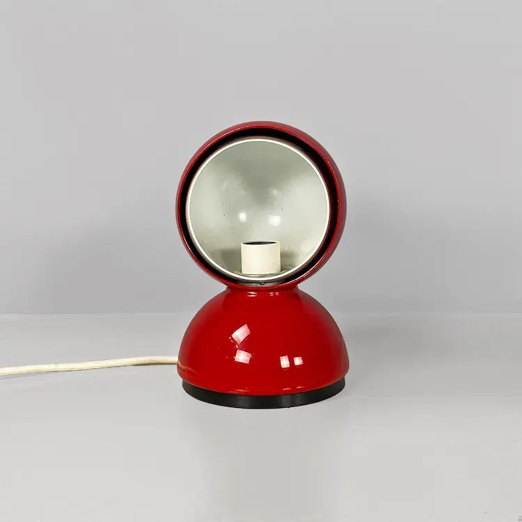 Eclisse lamp designed by Vico Magistretti for Artemide in 1967 internal rotation system allows adjusting light intensity like an eclipse