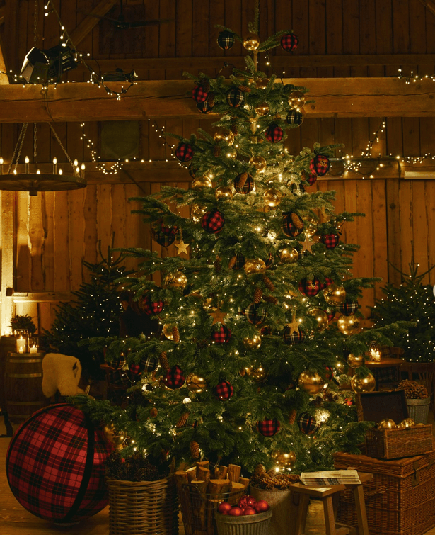Ralph Lauren Decor with Tartan Christmas Tree